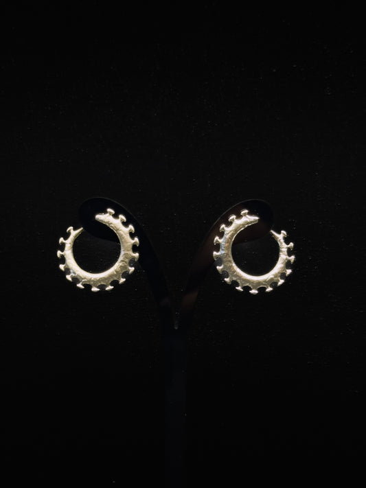 Lilium silver earrings